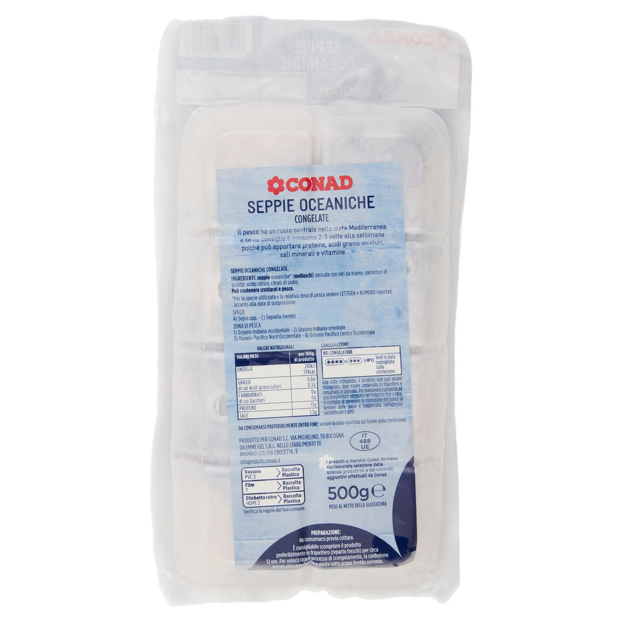 Seppie congelate Conad in vendita online