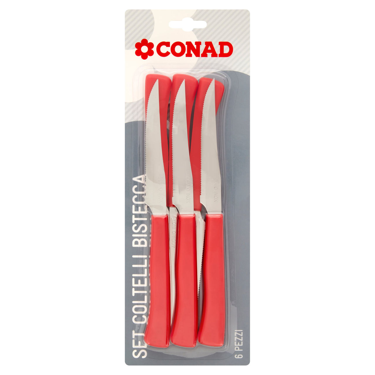 CONAD Set Coltelli Bistecca 6 Pezzi