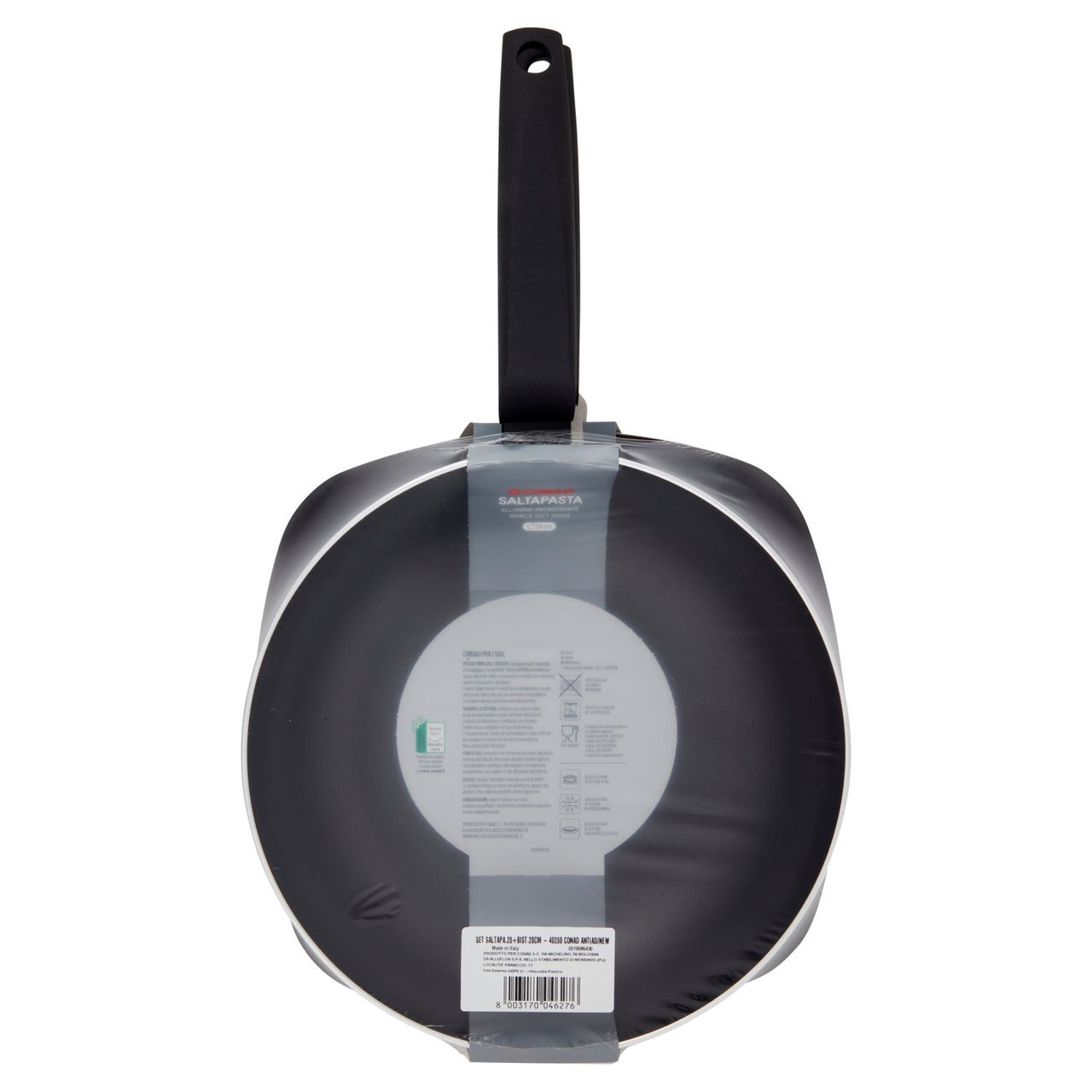 CONAD Set Saltapasta Ø 28 cm Bistecchiera 28x28 cm