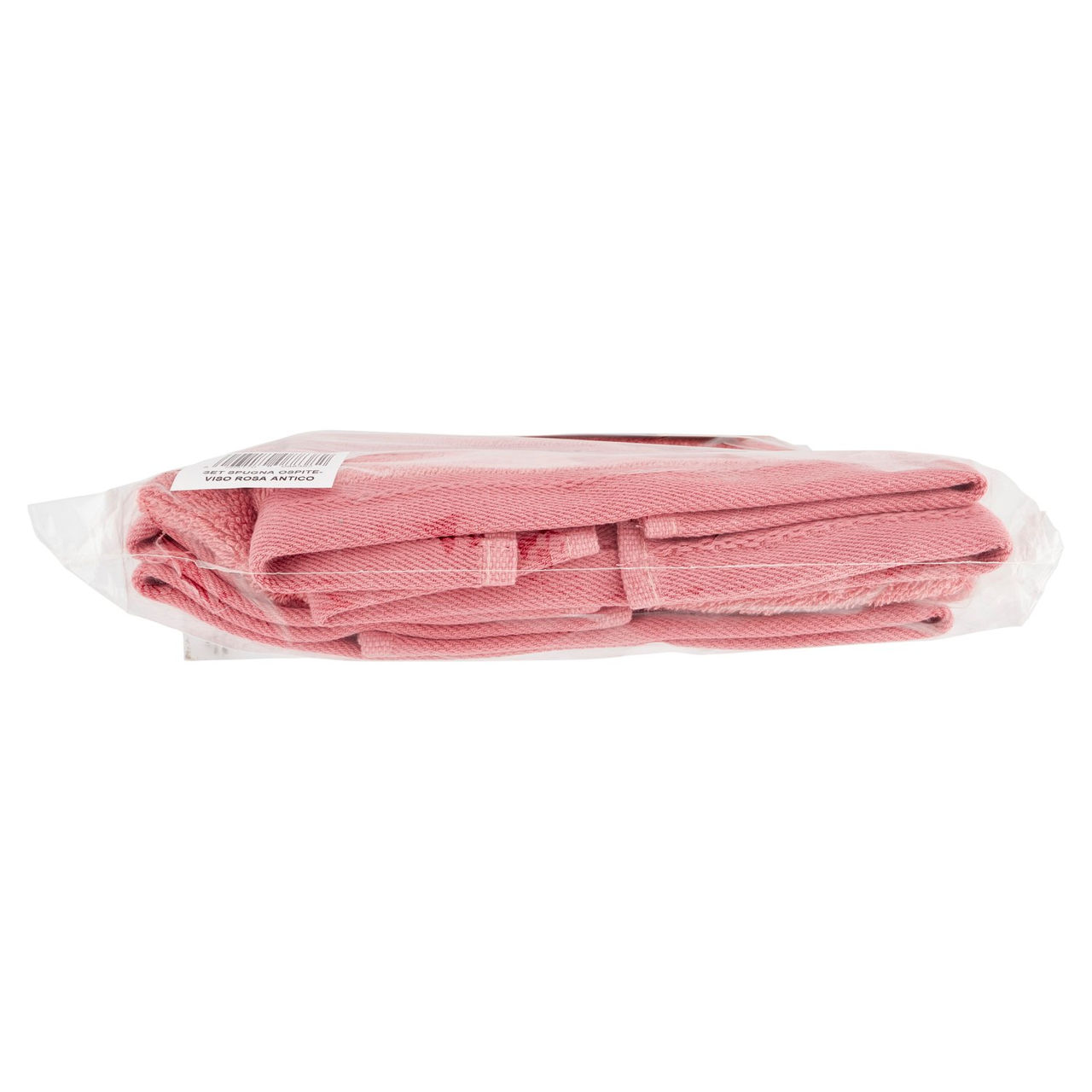 CONAD Set Spugna Ospite 40x60 cm - Viso 60x110 cm Rosa Antico