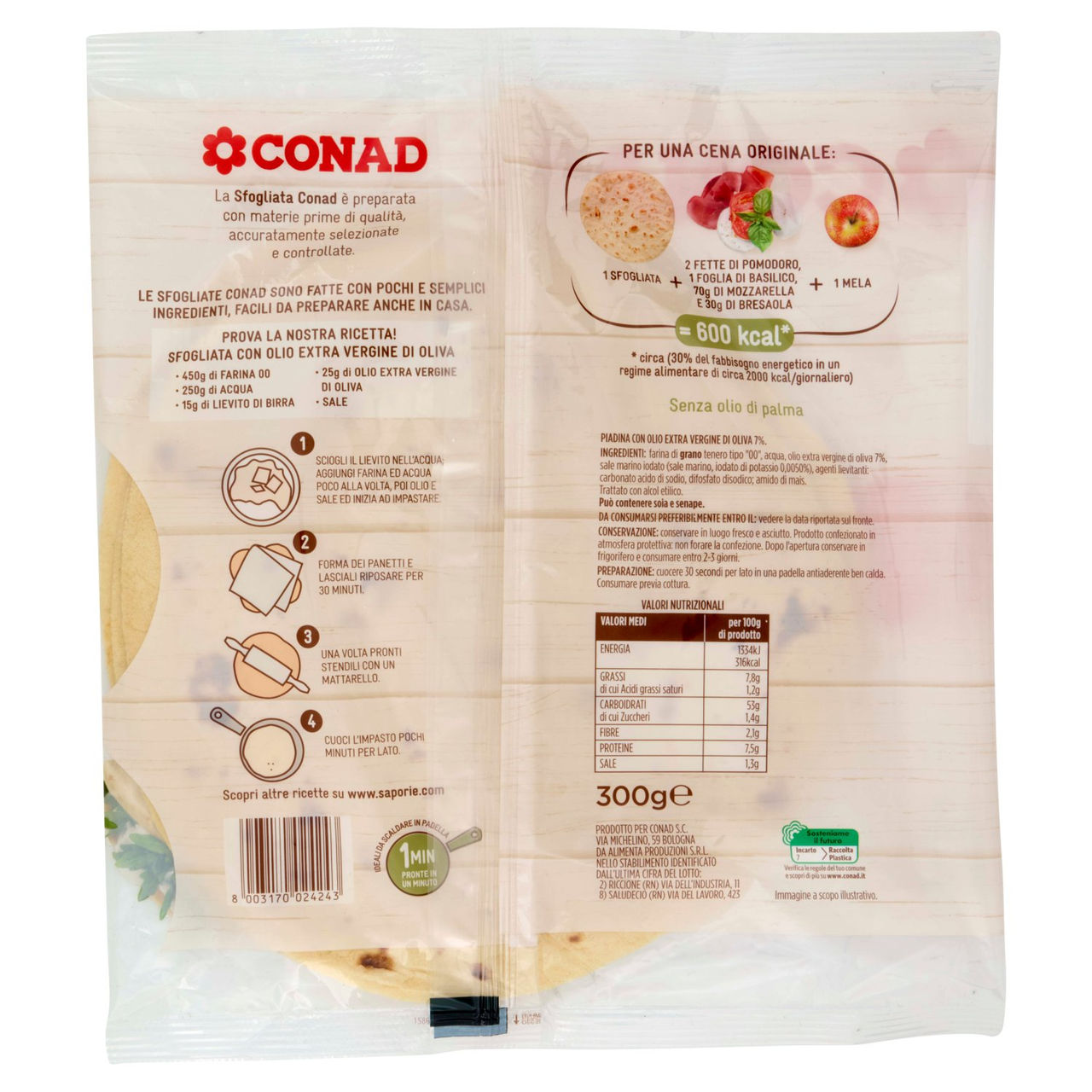 Sfogliata con Olio EVO Conad in vendita online