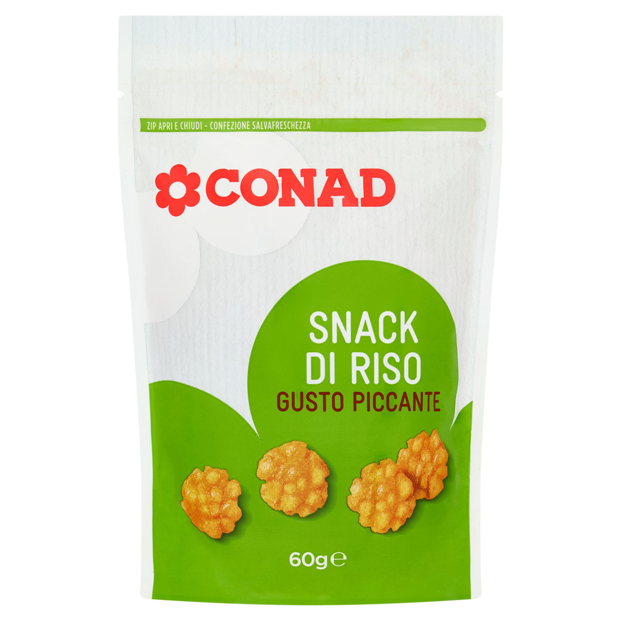 CONAD Snack di Riso Gusto Piccante 60 g
