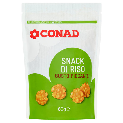 CONAD Snack di Riso Gusto Piccante 60 g