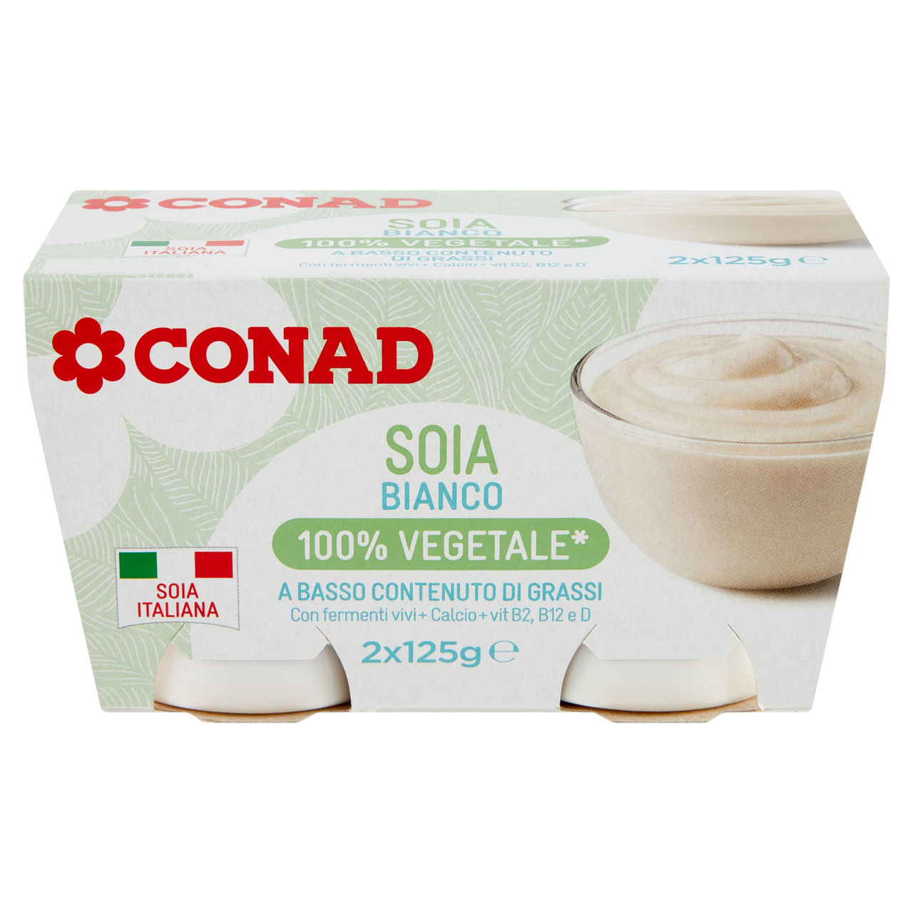 CONAD Soia Bianco 100% Vegetale* 2 x 125 g