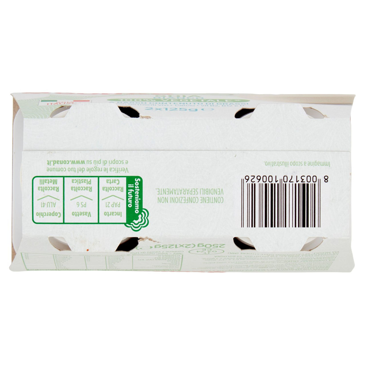 CONAD Soia Bianco 100% Vegetale* 2 x 125 g