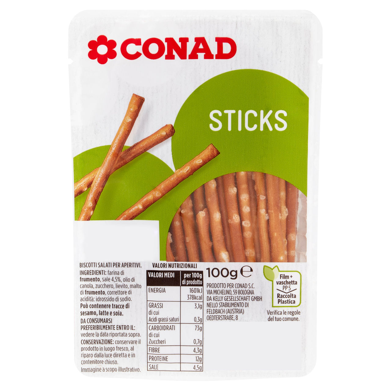 Sticks 100 g Conad in vendita online