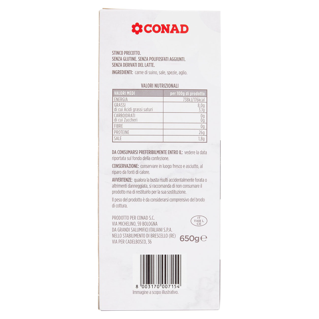 Stinco 650 g Conad in vendita online