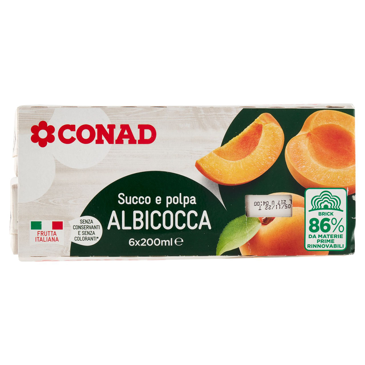 Succo e polpa Albicocca 6x200ml Conad online