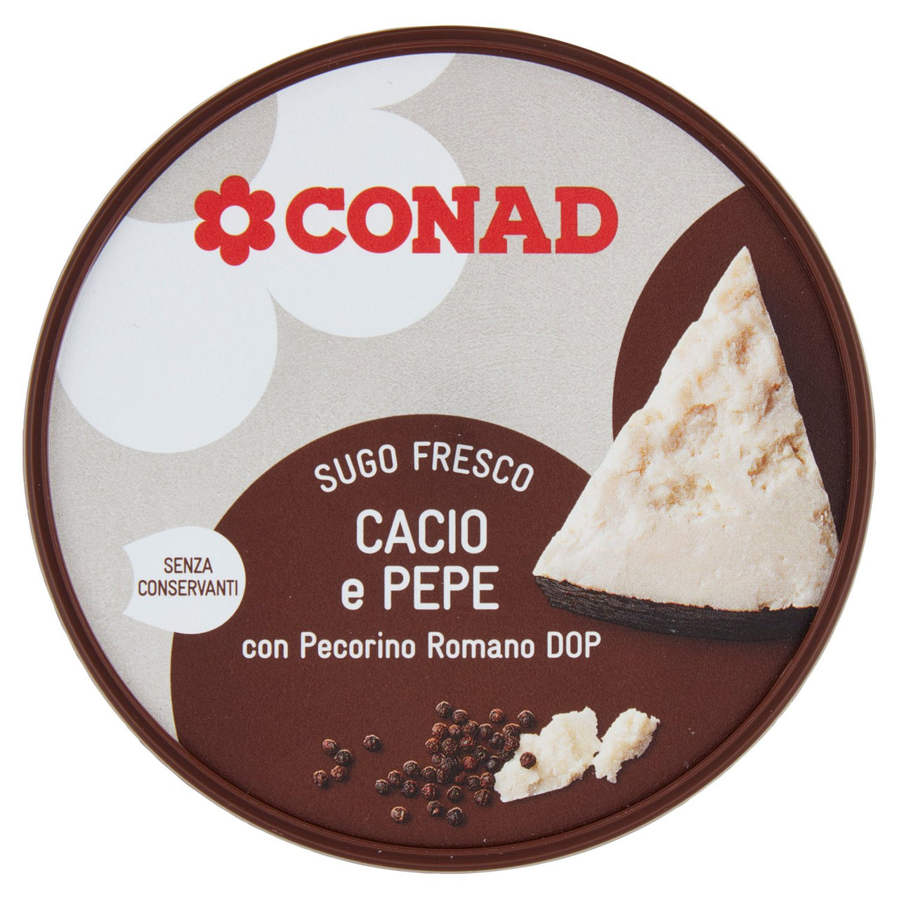 CONAD Sugo Fresco Cacio e Pepe con Pecorino Romano DOP 150 g