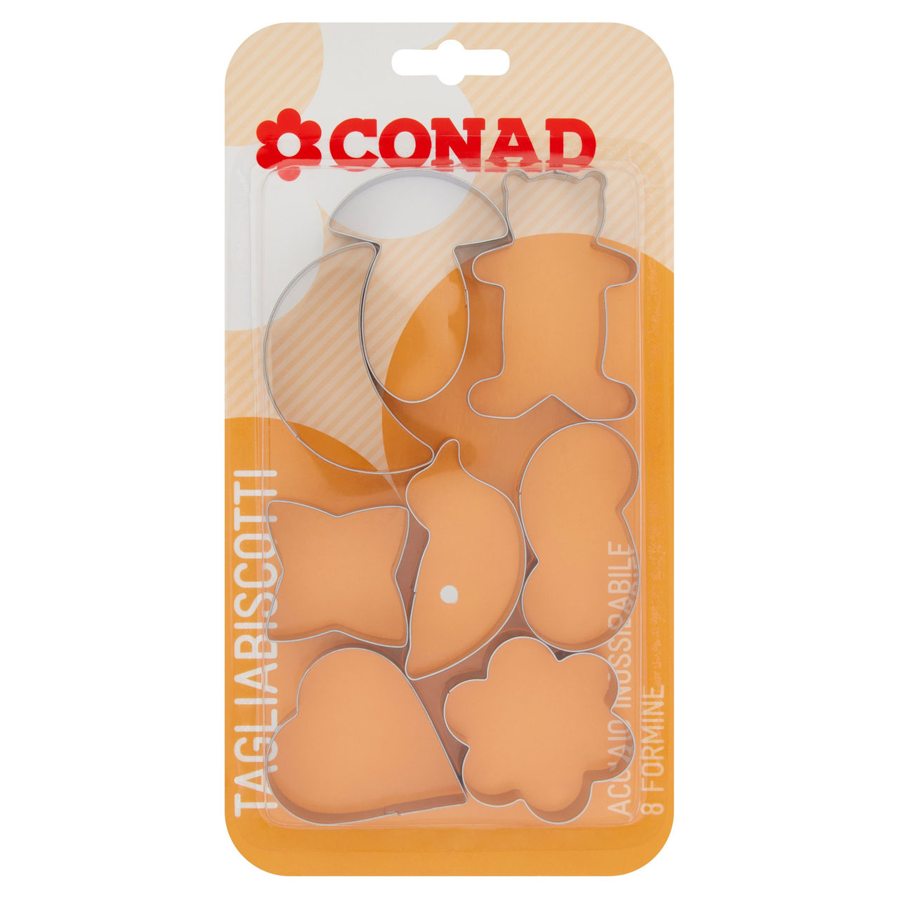 CONAD Tagliabiscotti Acciaio Inossidabile 8 pz