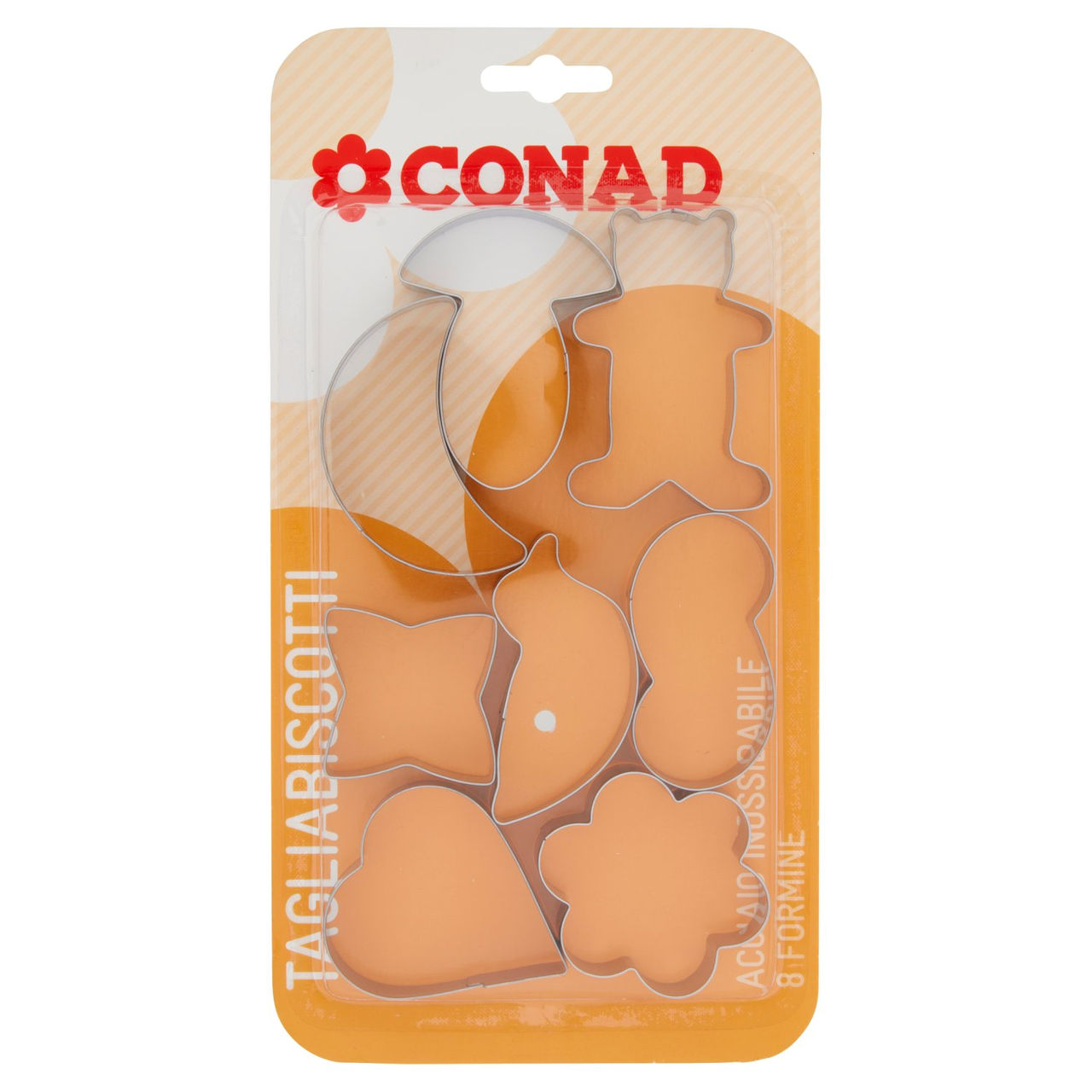 CONAD Tagliabiscotti Acciaio Inossidabile 8 pz