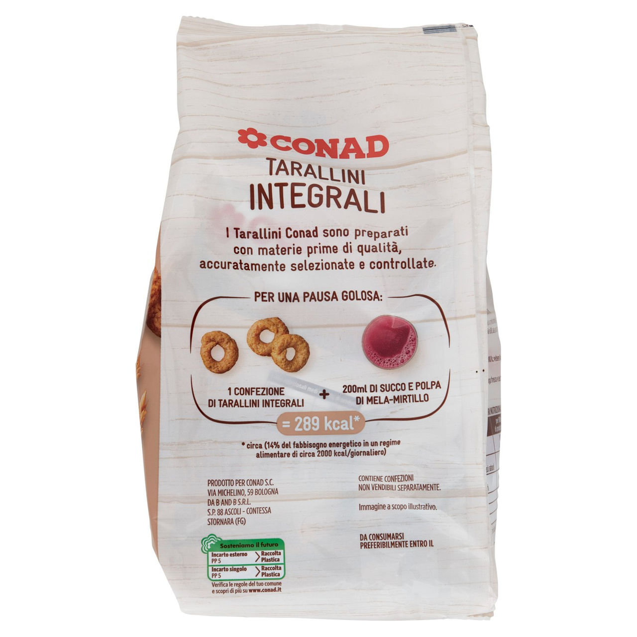 CONAD Tarallini Integrali 10 x 40 g