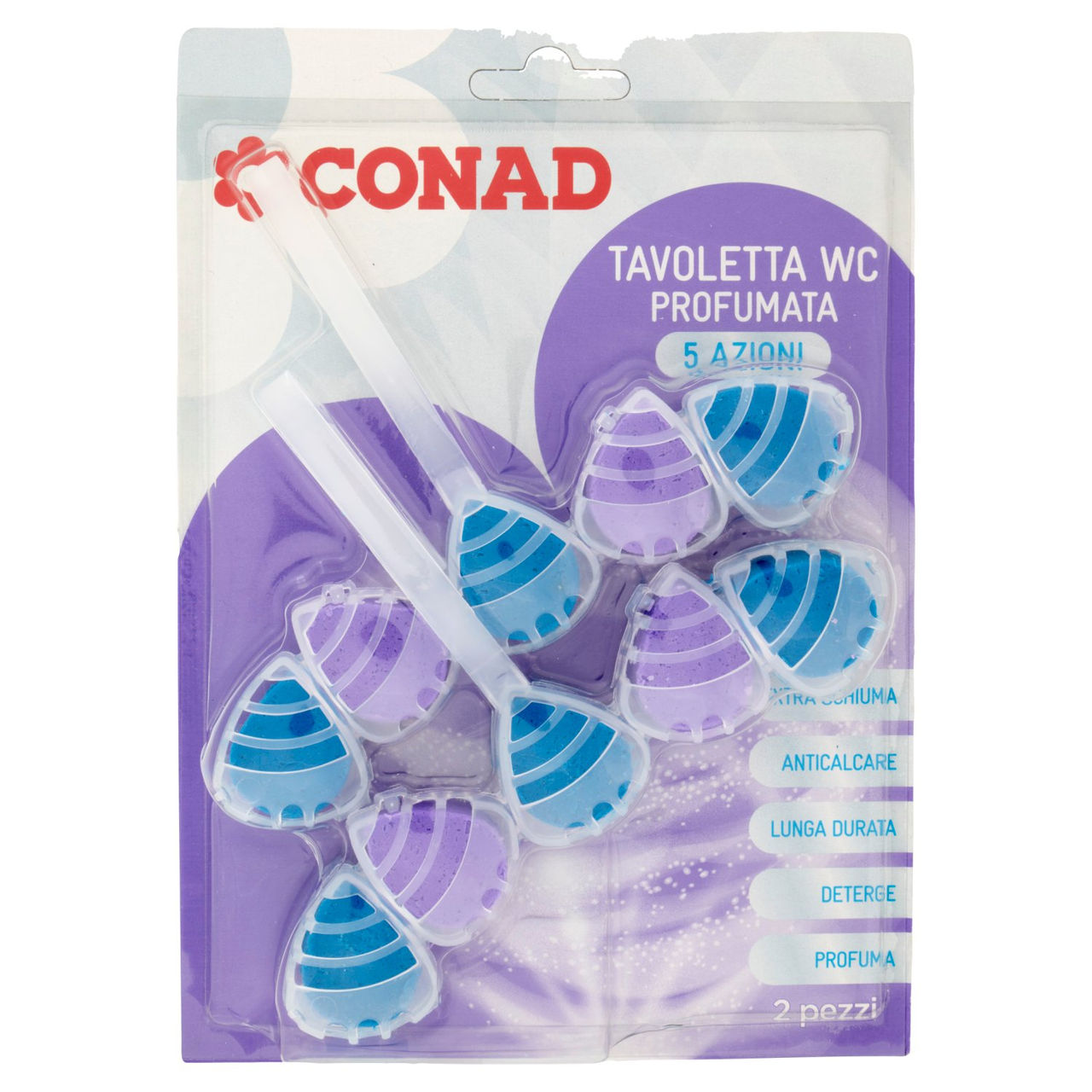 CONAD Tavoletta WC Profumata 5 Azioni 2 x 55 g