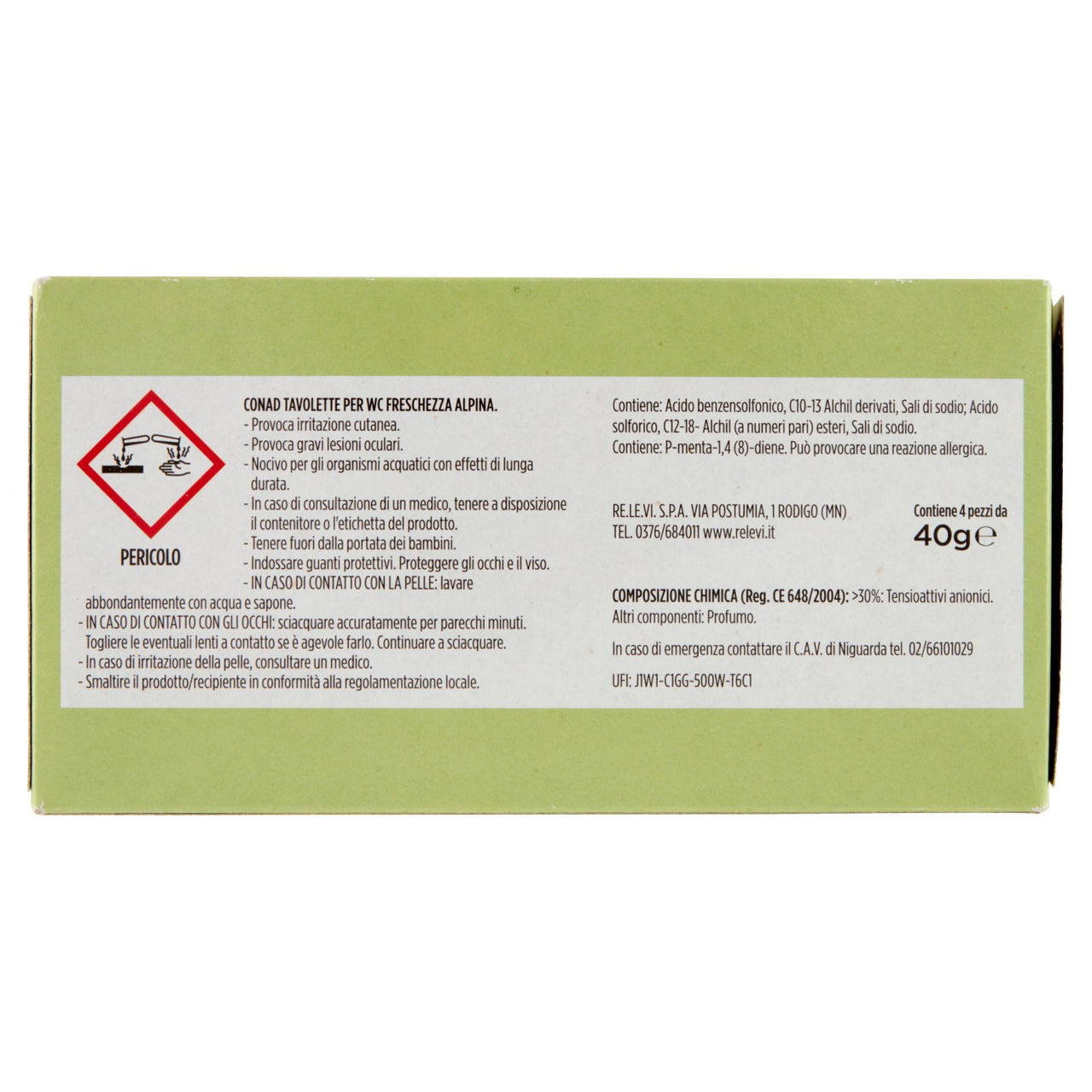 Tavolette per wc Freschezza Alpina 4 x 40 g Conad