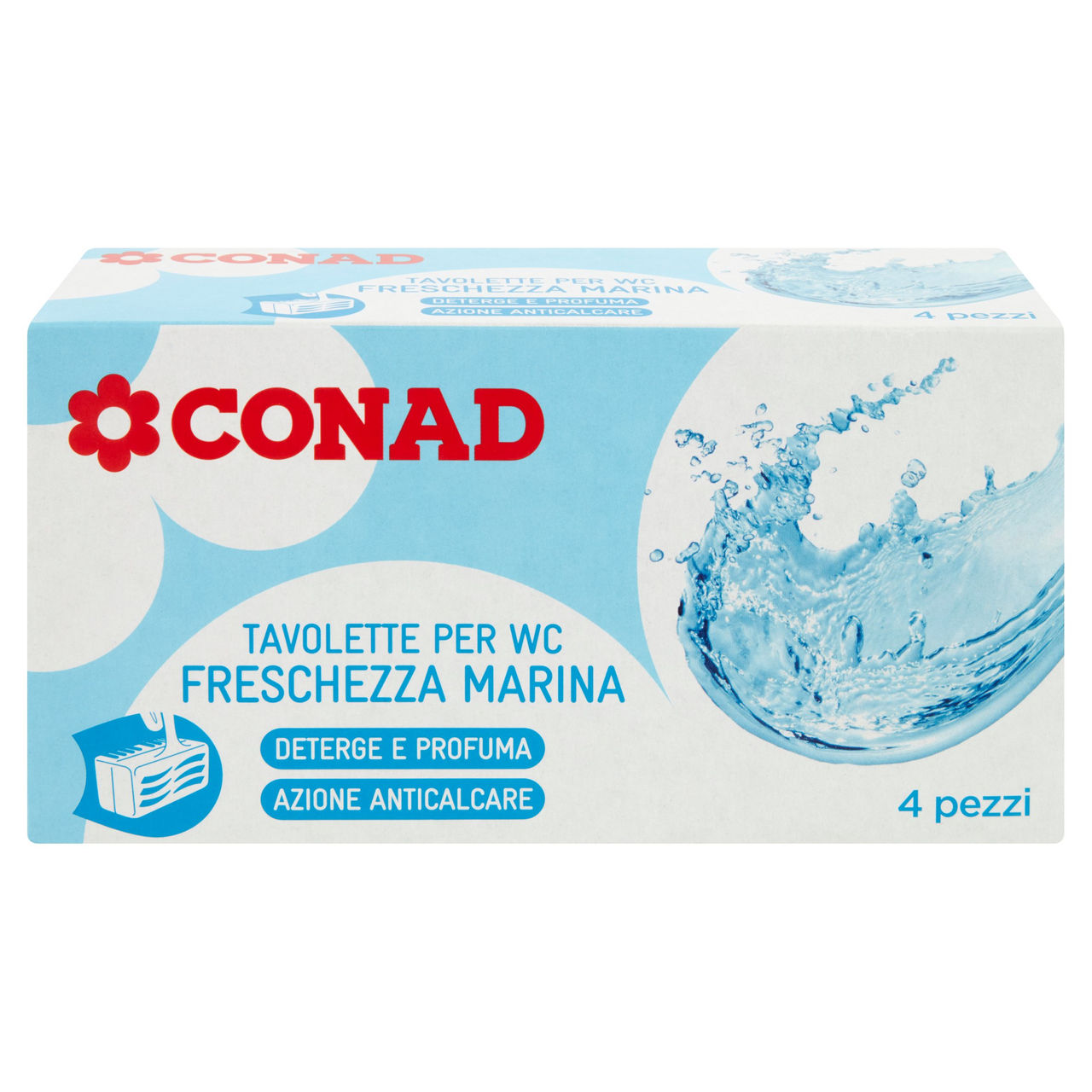 Tavolette per wc Freschezza Marina 4 x 40 g Conad