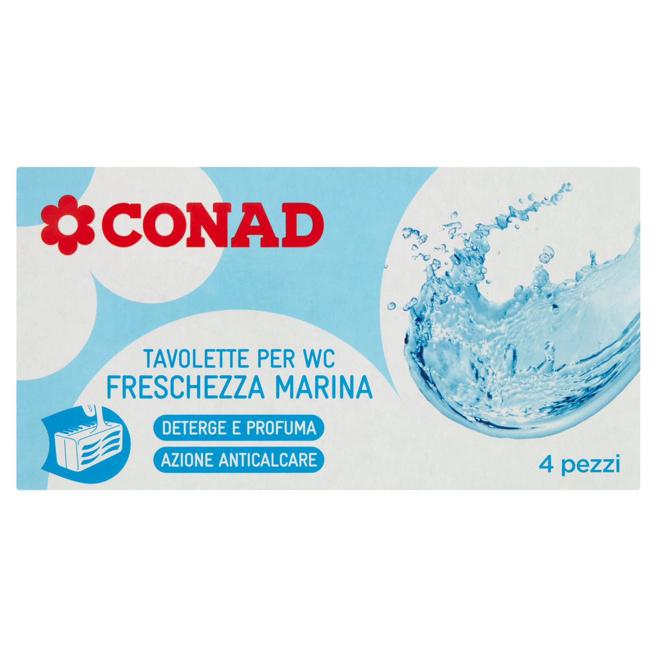 Tavolette per wc Freschezza Marina 4 x 40 g Conad