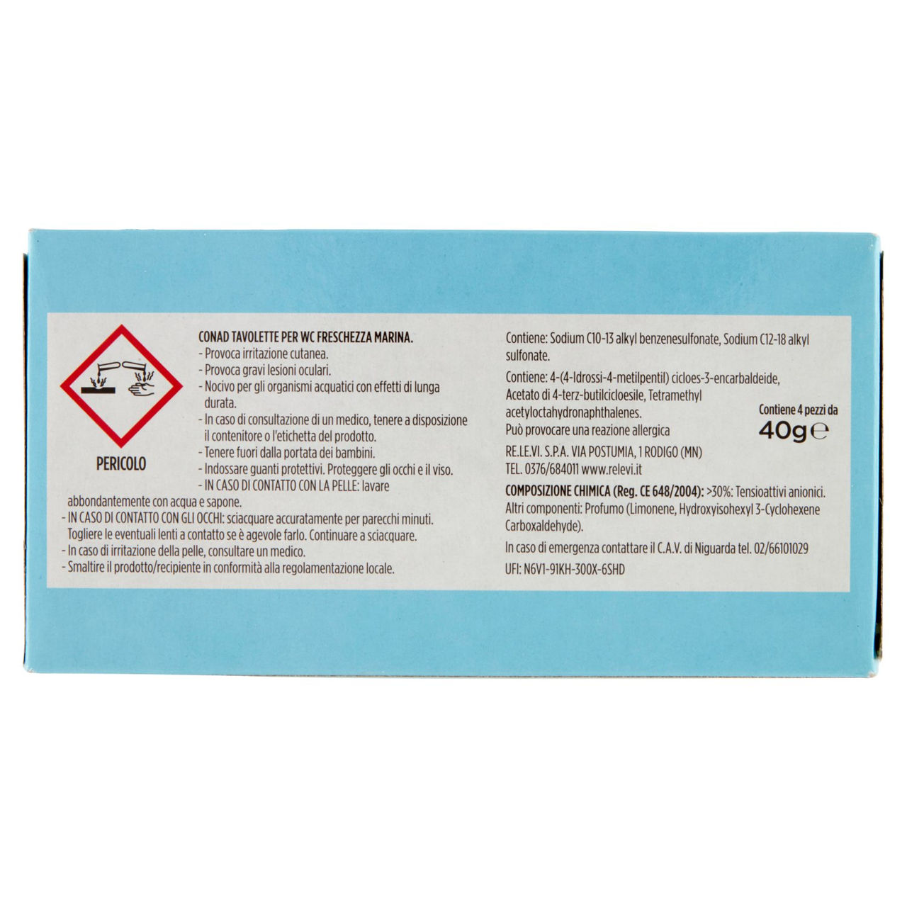 Tavolette per wc Freschezza Marina 4 x 40 g Conad
