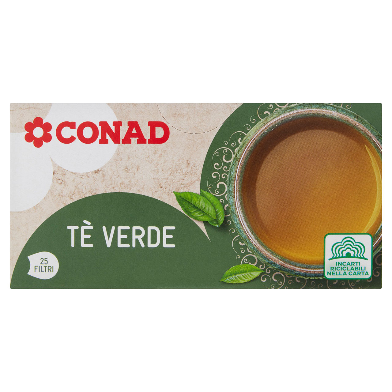 Tè Verde 25 Filtri da 2 g Conad