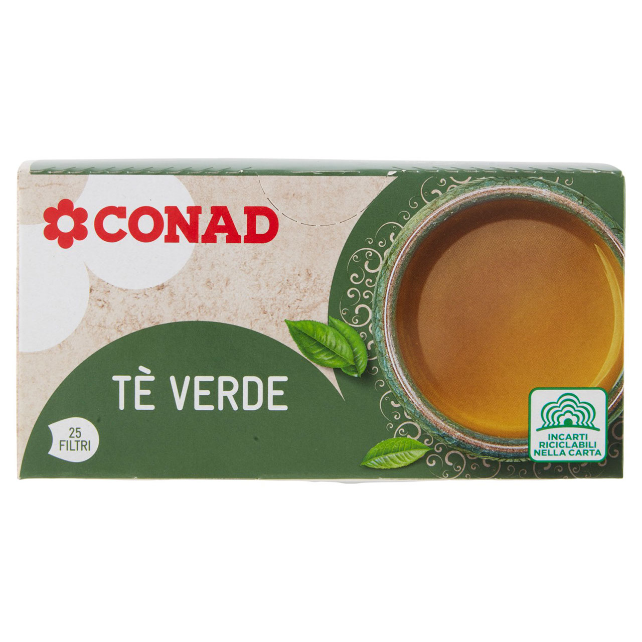 Tè Verde 25 Filtri da 2 g Conad