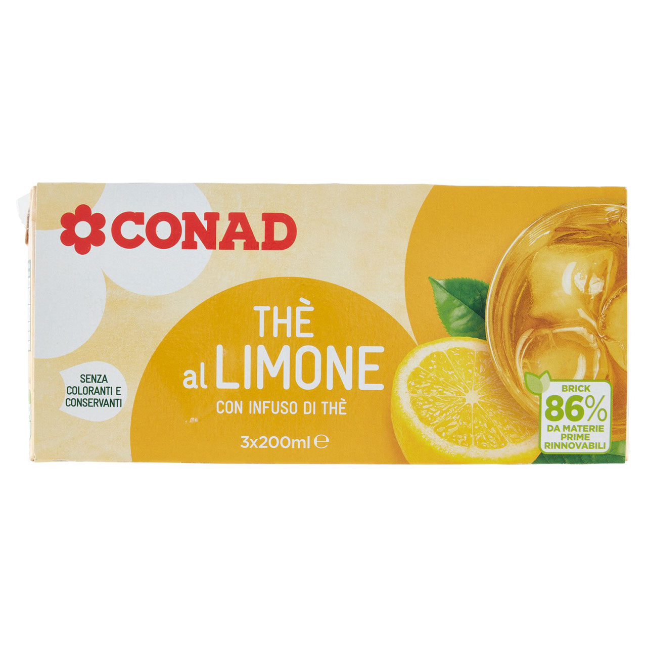 Thè al Limone 3 x 200 ml Conad in vendita online
