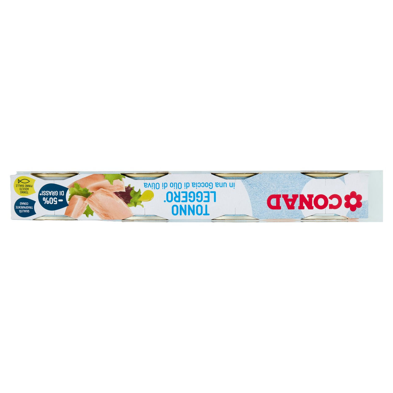 CONAD Tonno Leggero* in una Goccia di Olio di Oliva 4 x 60 g