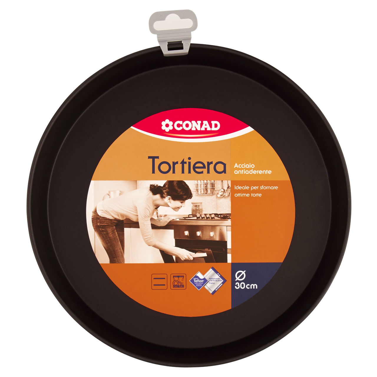 CONAD Tortiera Acciaio antiaderente Ø 30 cm