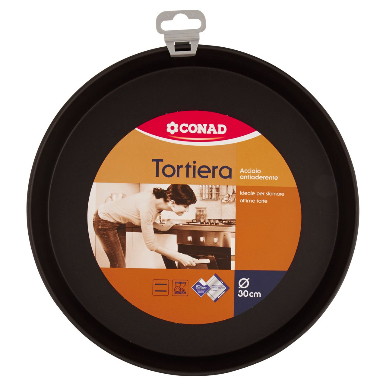 CONAD Tortiera Acciaio antiaderente Ø 30 cm