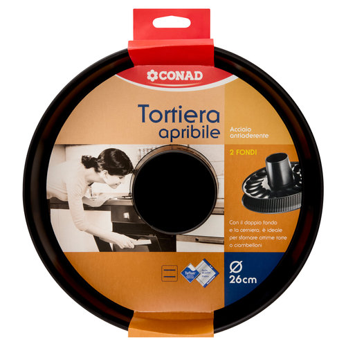 CONAD Tortiera apribile Acciaio antiaderente Ø 26 cm