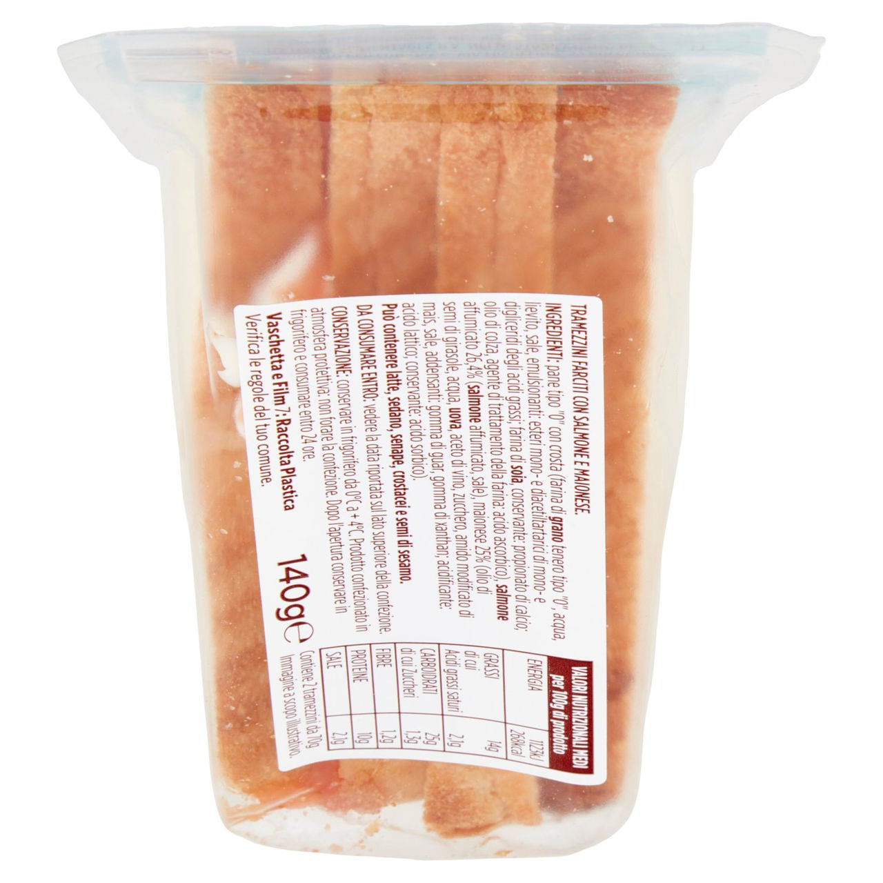 Tramezzini Salmone 140 g Conad in vendita online