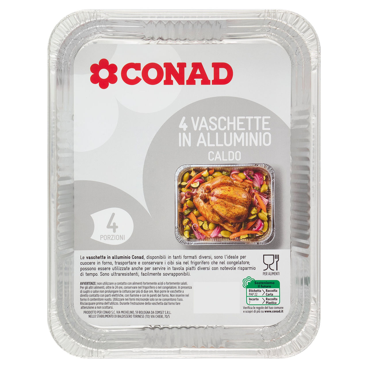 Vaschette in Alluminio Conad in vendita online