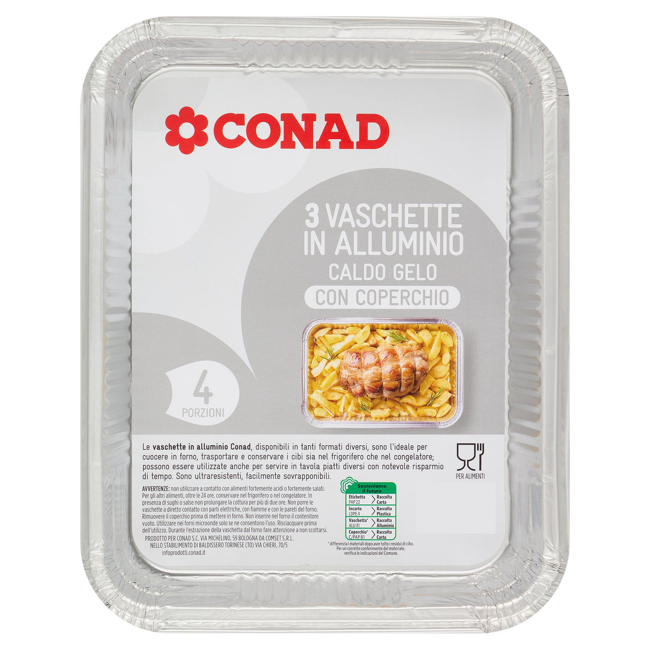 Vaschette in Alluminio Conad in vendita online