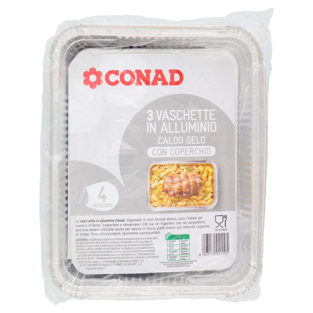 Vaschette in Alluminio Conad in vendita online