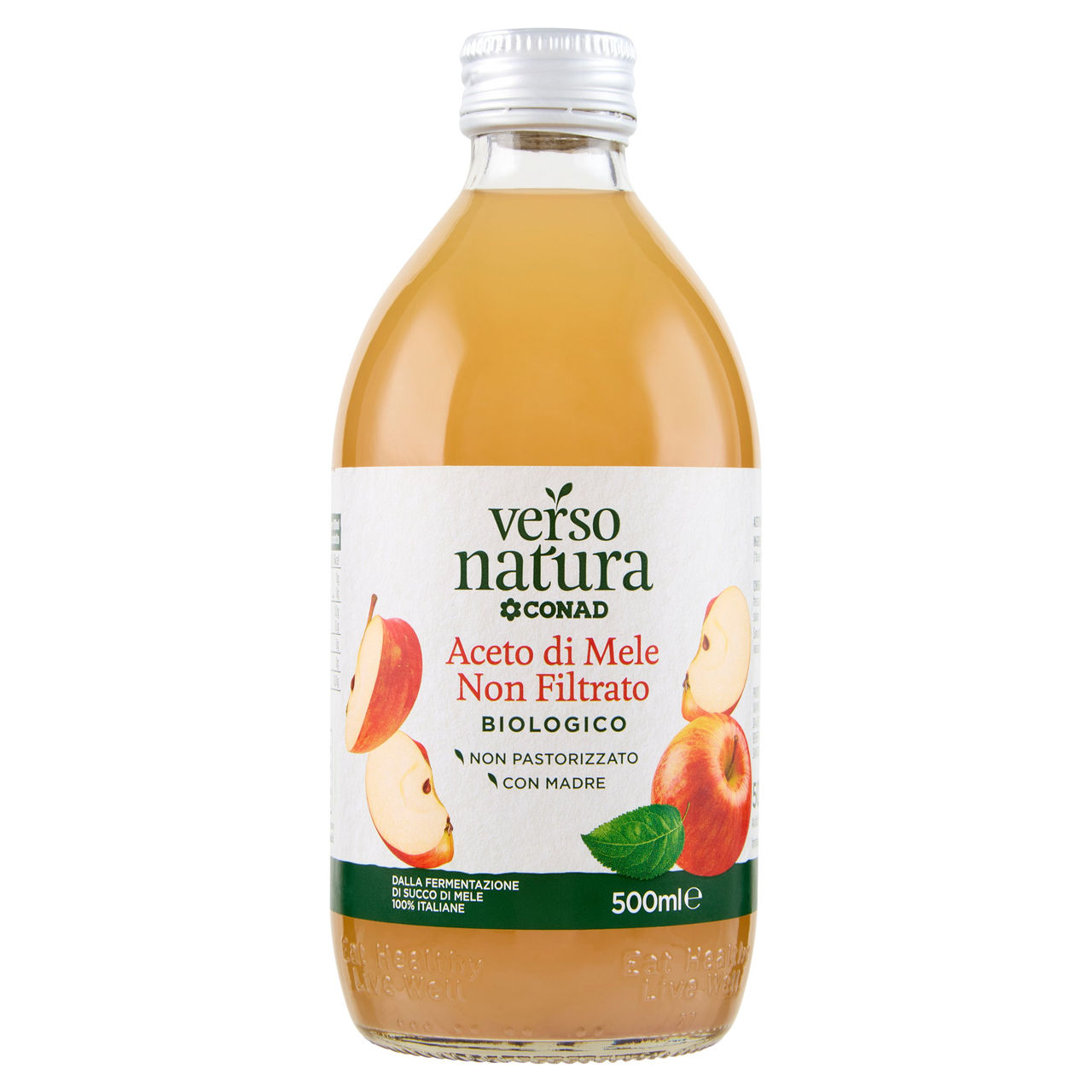 CONAD VERSO NATURA Aceto di Mele Non Filtrato Biologico 500 ml