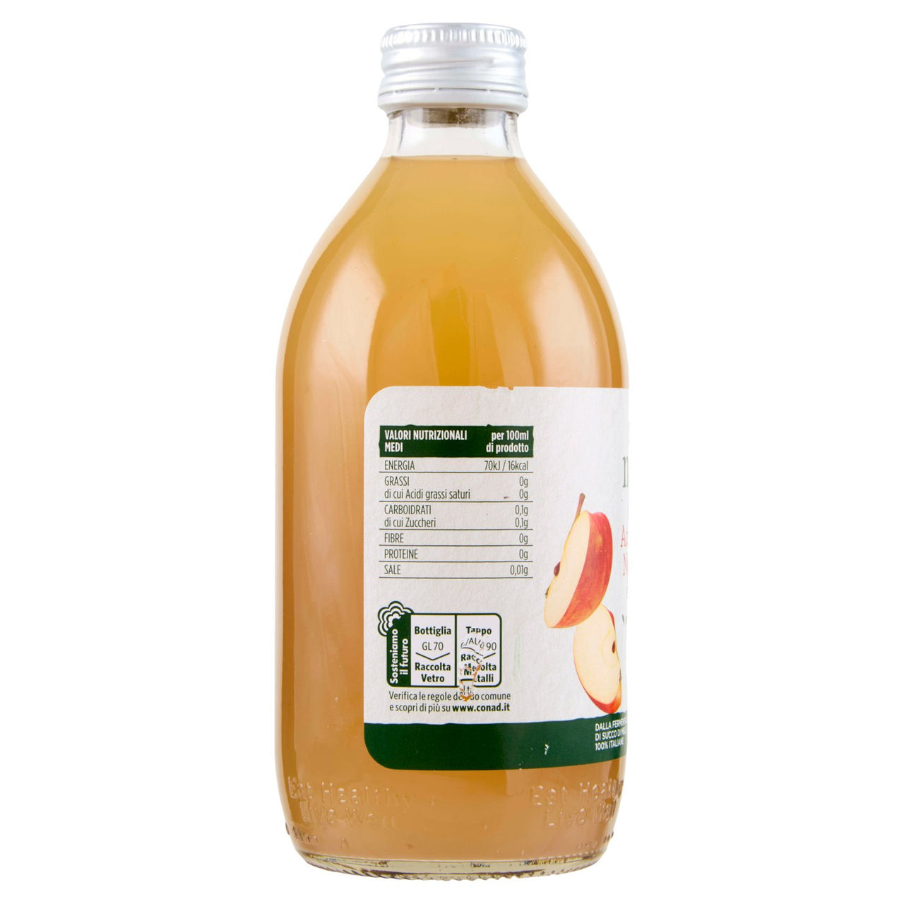 CONAD VERSO NATURA Aceto di Mele Non Filtrato Biologico 500 ml