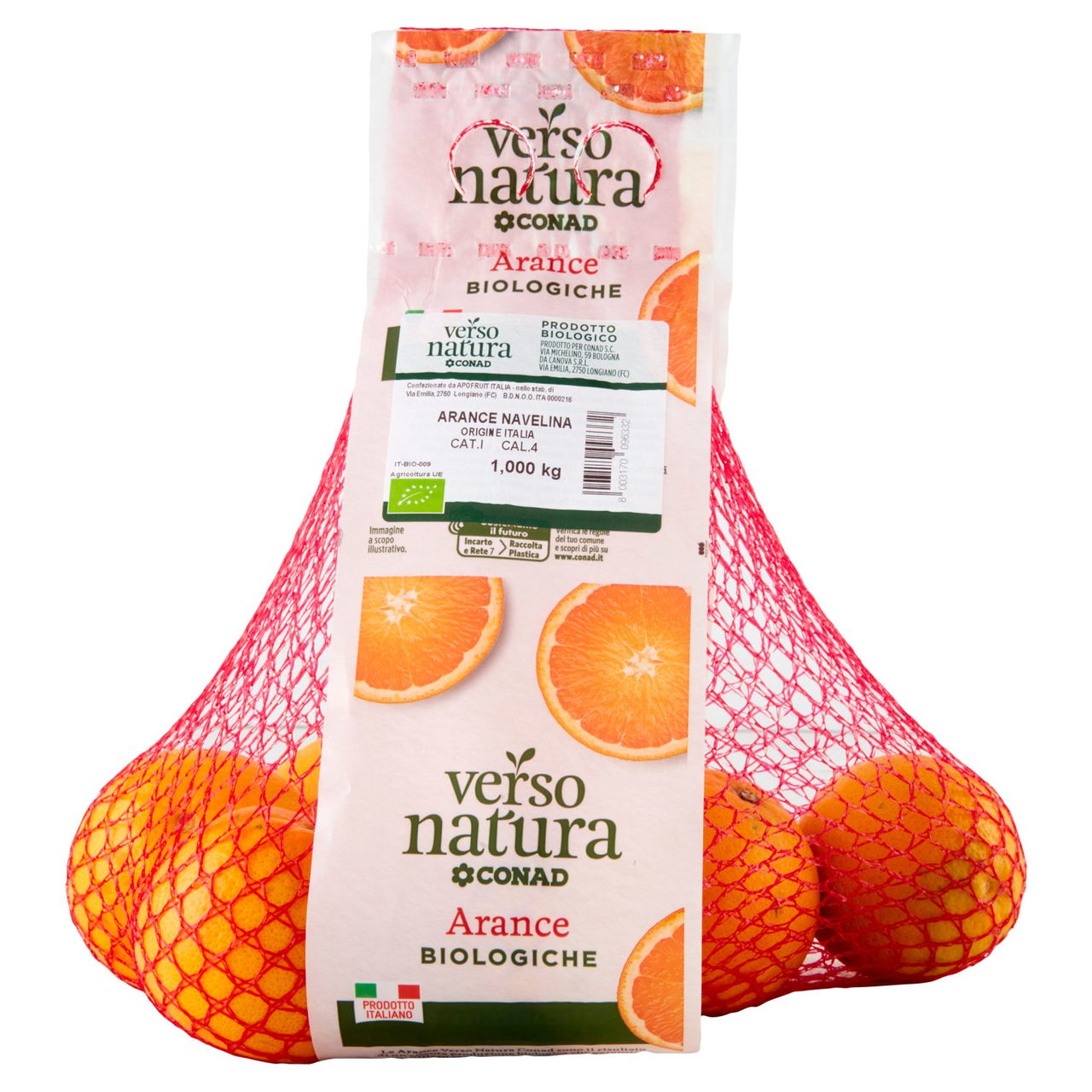 CONAD VERSO NATURA Arance Biologiche Navelina Italia Cal.4 1 kg