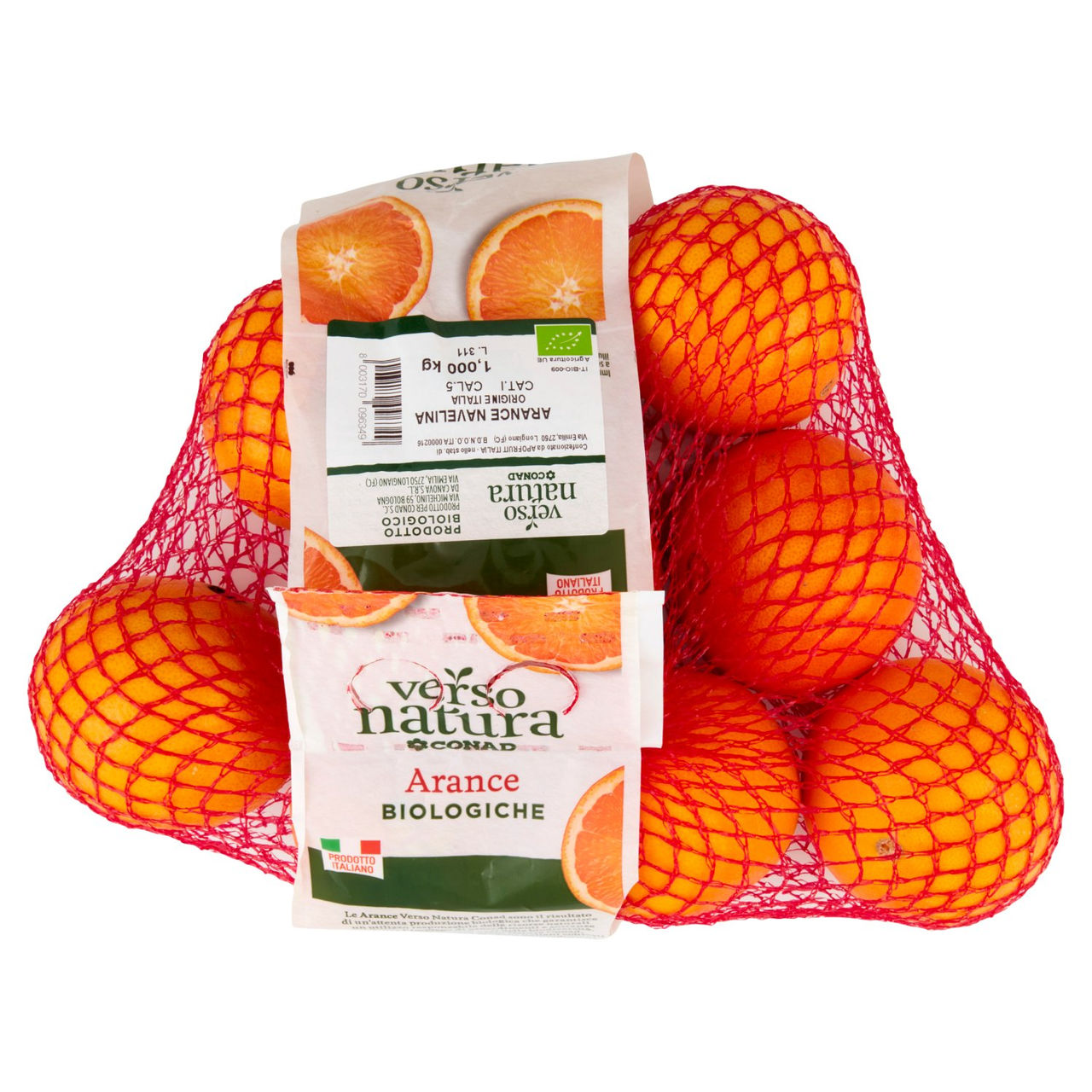 CONAD VERSO NATURA Arance Biologiche Navelina Italia Cal.5 1 kg