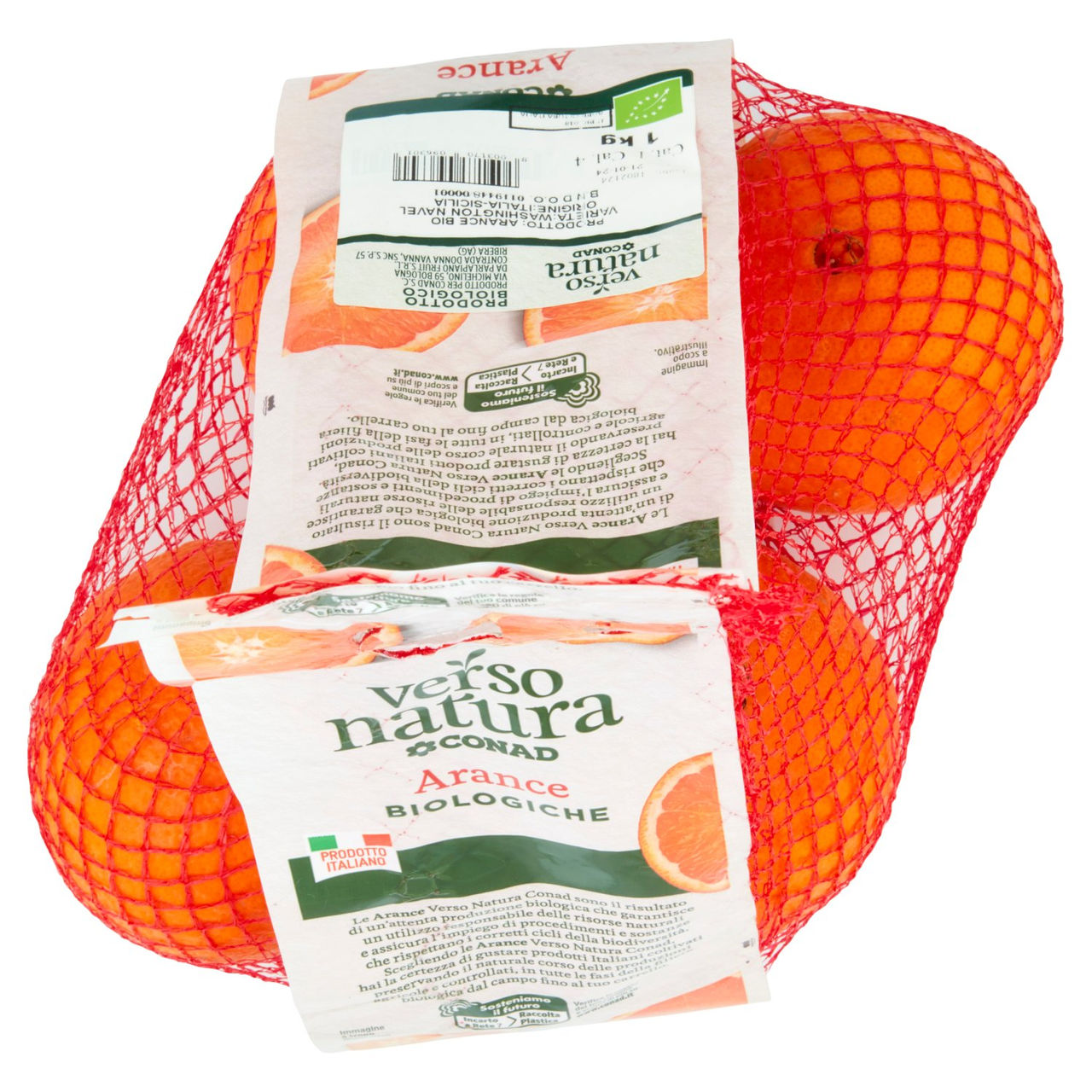 CONAD VERSO NATURA Arance Biologiche Washington Navel Italia Cal. 4 1 kg