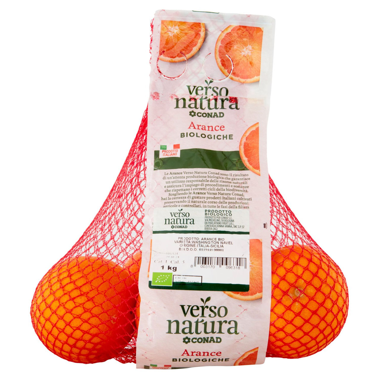 CONAD VERSO NATURA Arance Biologiche Washington Navel Italia Cal. 5 1 kg