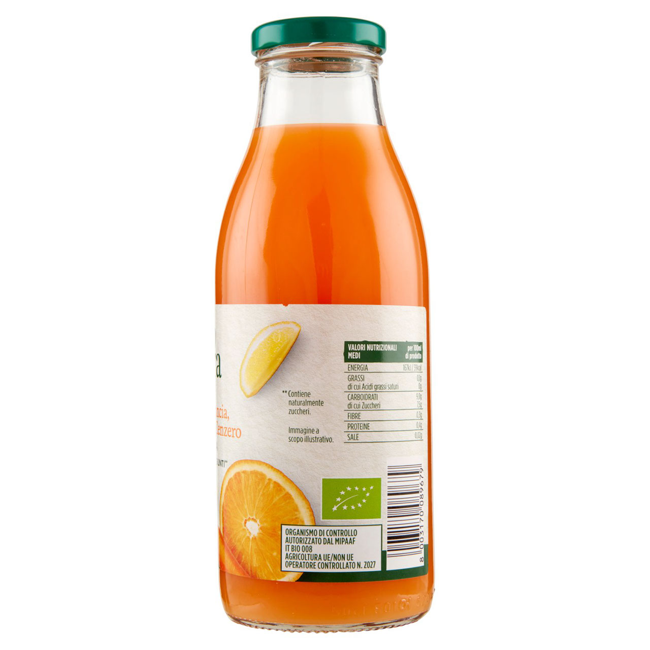 Arancia carota limone e zenzero Verso Natura