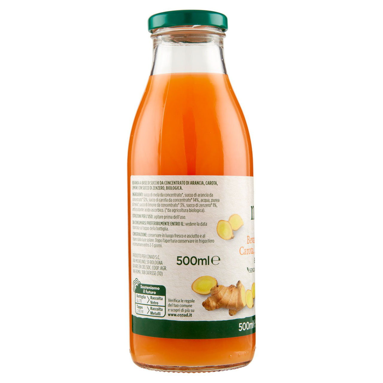 Arancia carota limone e zenzero Verso Natura