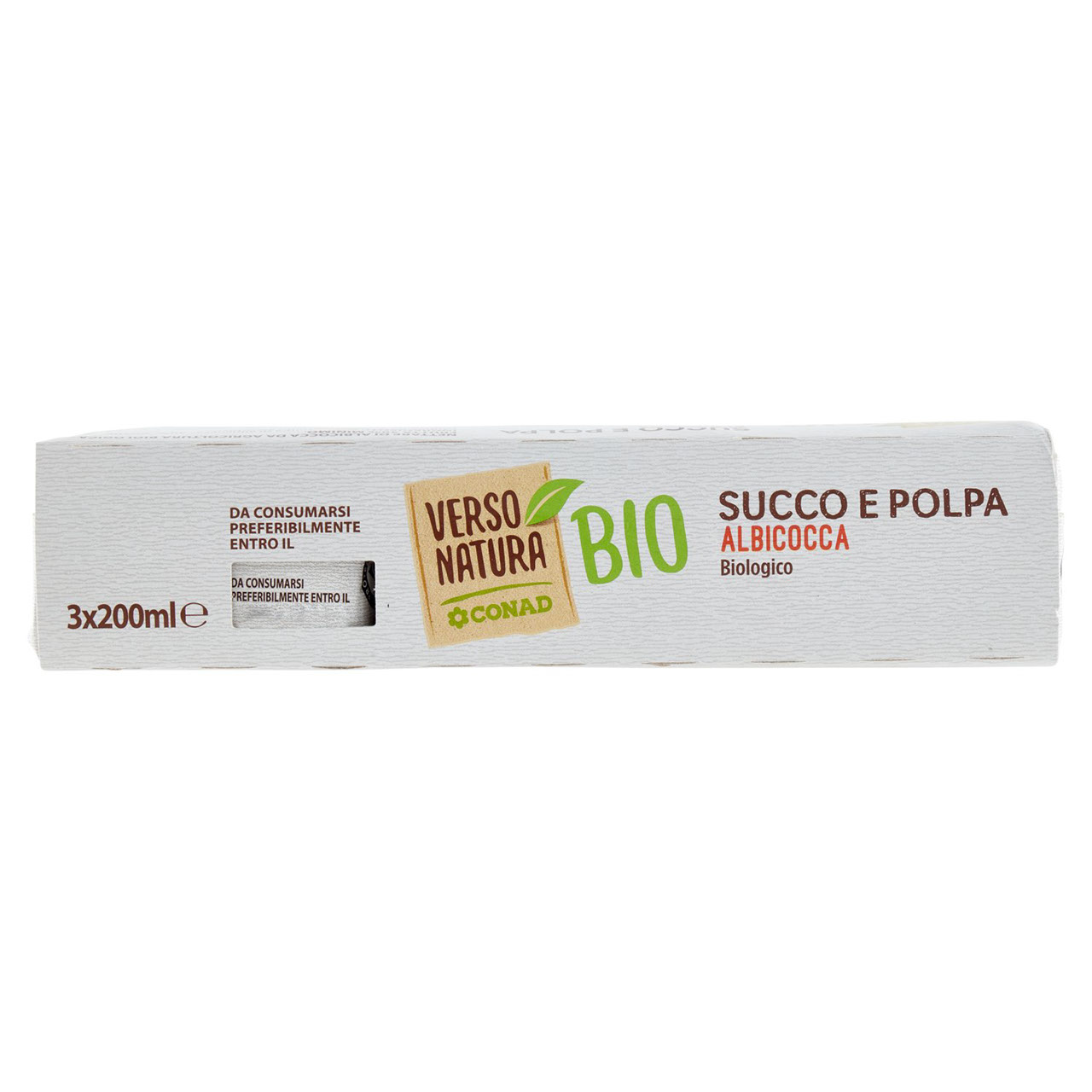 Succo e Polpa Albicocca Biologica 3x200ml Conad