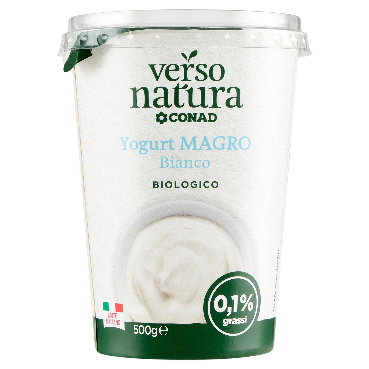 Yogurt Bianco Magro Biologico g 500 Conad