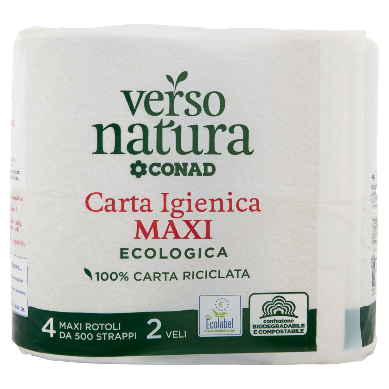 Carta Igienica Ecologica 4 Maxi Rotoli Conad