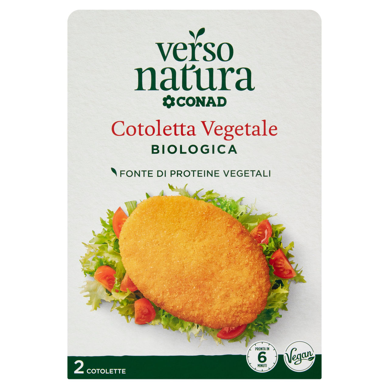CONAD VERSO NATURA Cotoletta Vegetale Biologica 2 Cotolette 160 g