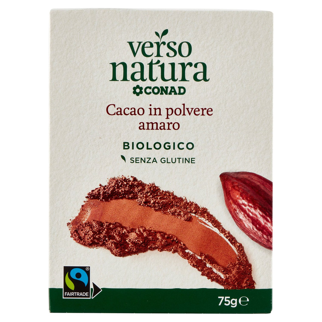 Cacao Amaro in Polvere Biologico g 75 Conad