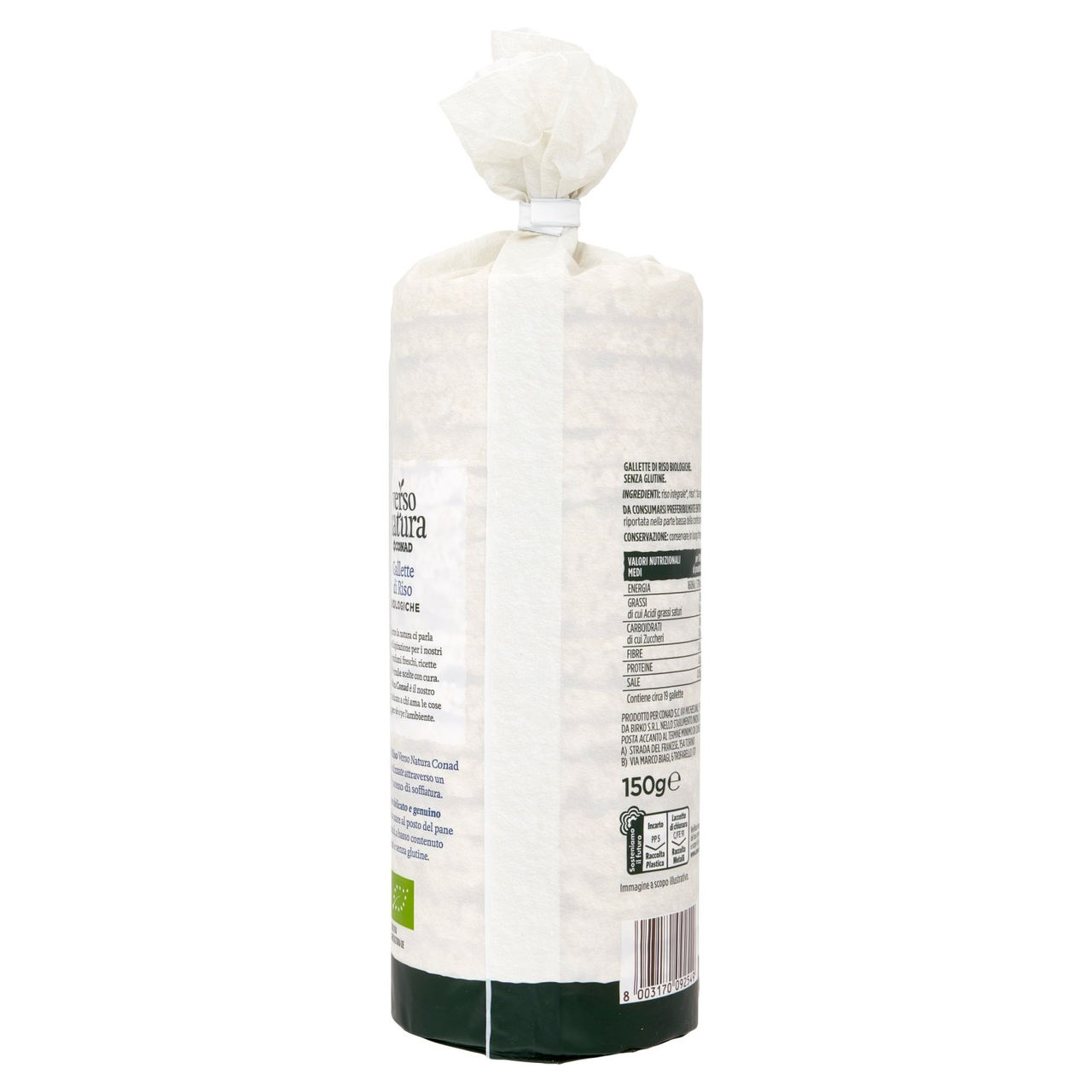 CONAD VERSO NATURA Gallette di Riso Biologiche 150 g