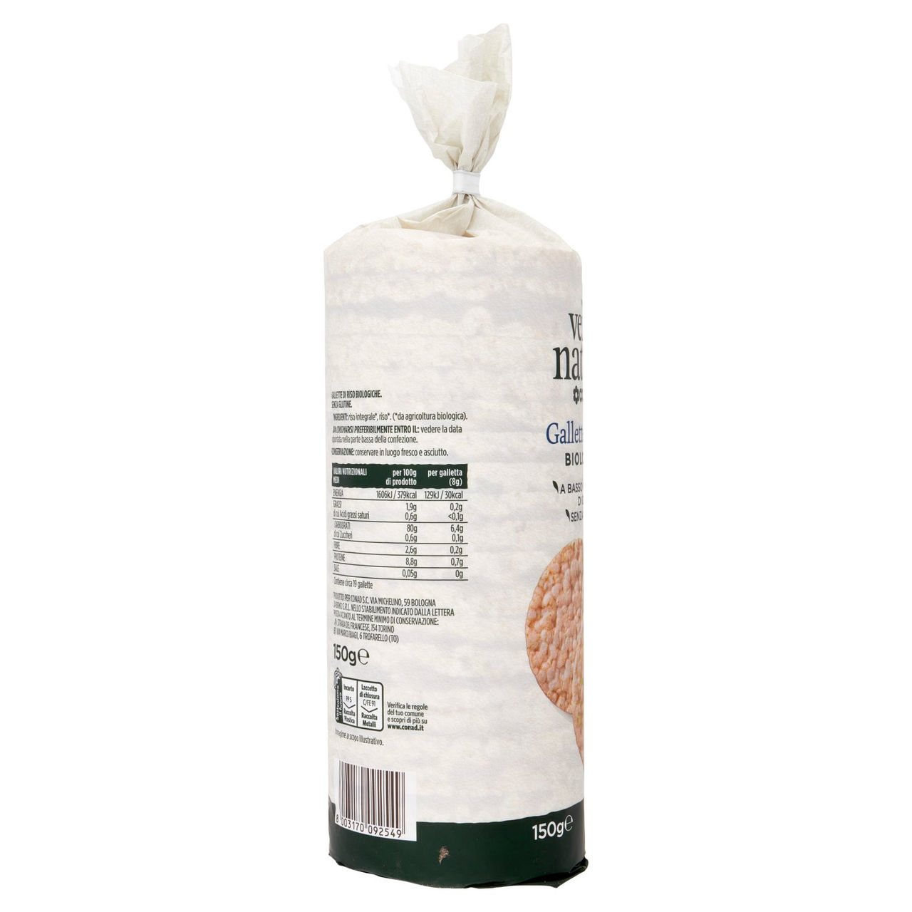 CONAD VERSO NATURA Gallette di Riso Biologiche 150 g