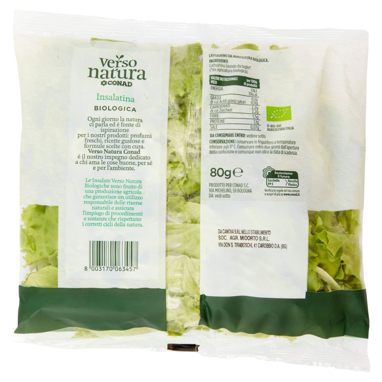 Insalatina Biologica 80 g Verso Natura Conad
