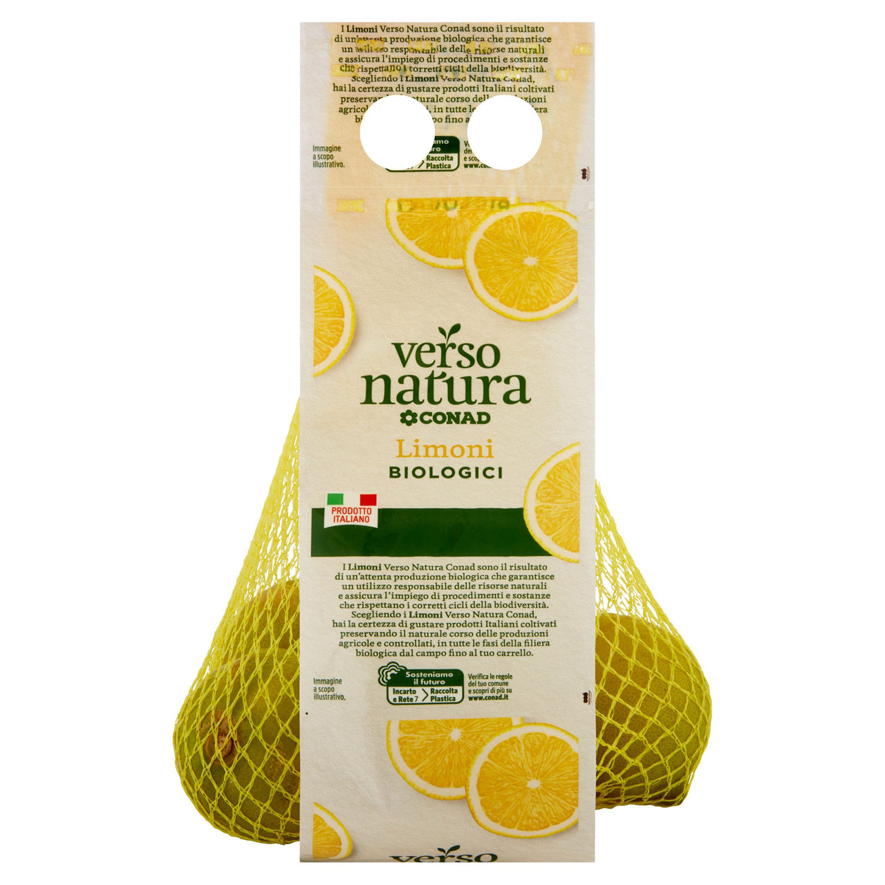 CONAD VERSO NATURA Limoni biologici Bianchetto Italia Cal. 5 0,500 kg