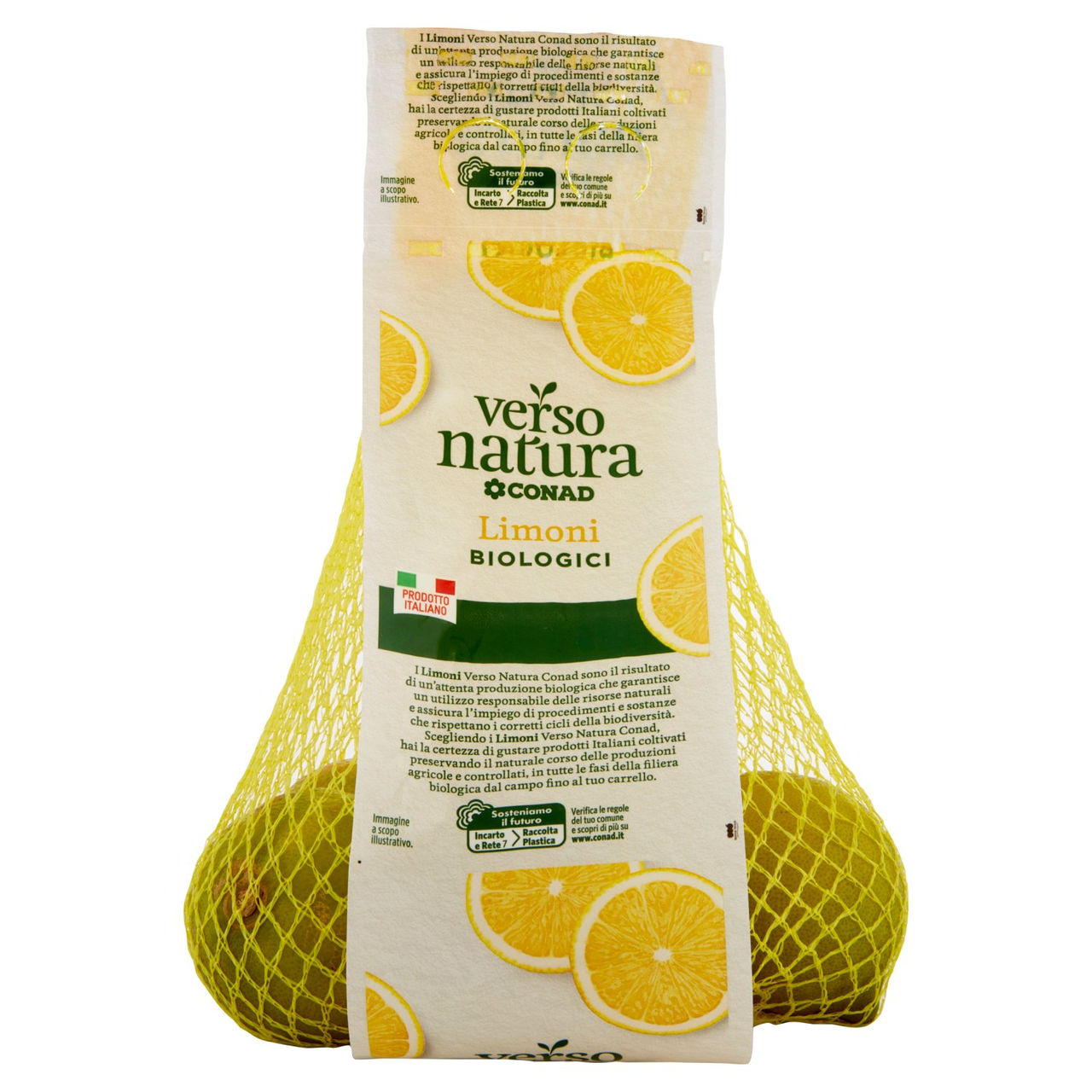 CONAD VERSO NATURA Limoni biologici Bianchetto Italia Cal. 5 0,500 kg